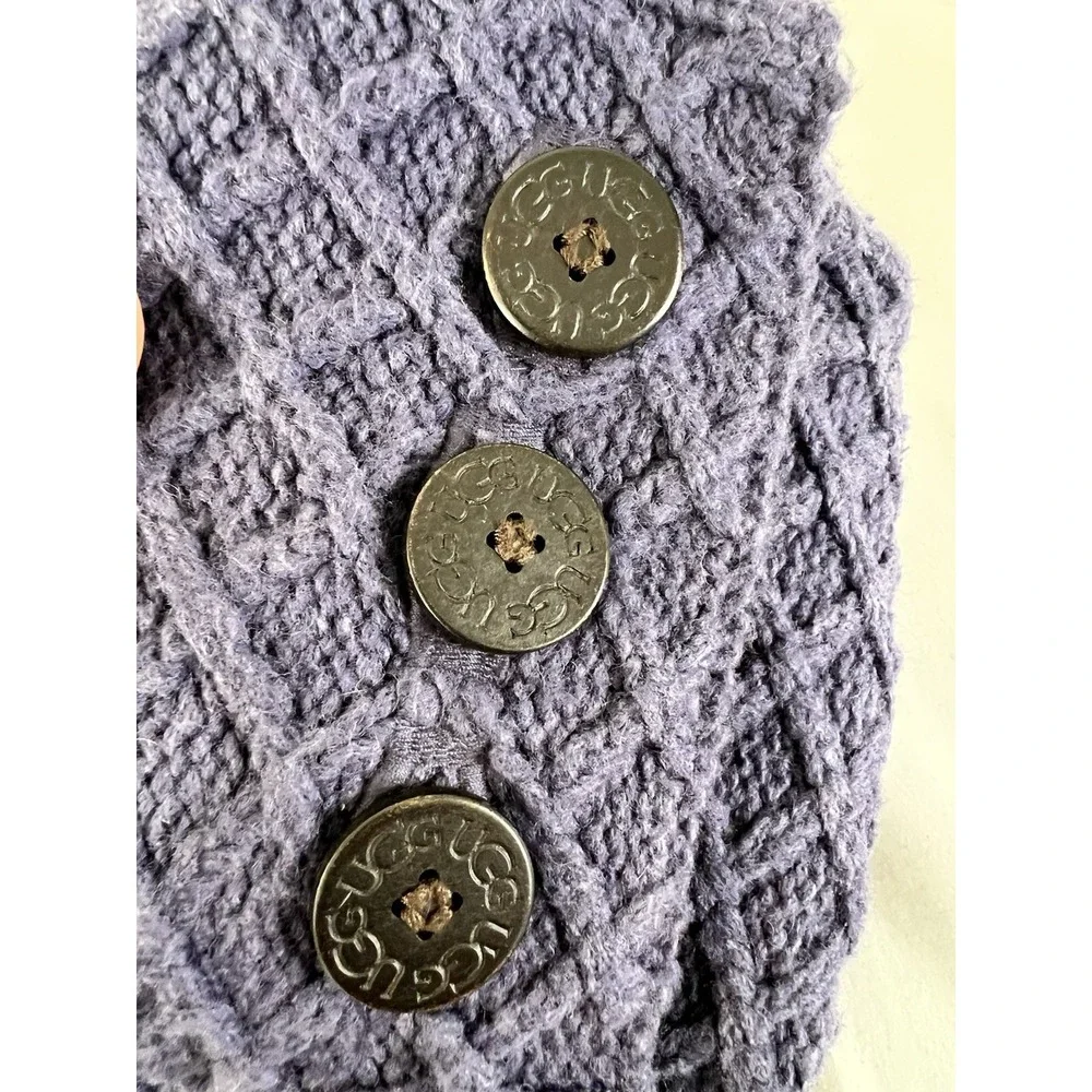 UGG Boots Womens Sz 8 Australia ‎ Knit Fold Over Purple Sweater